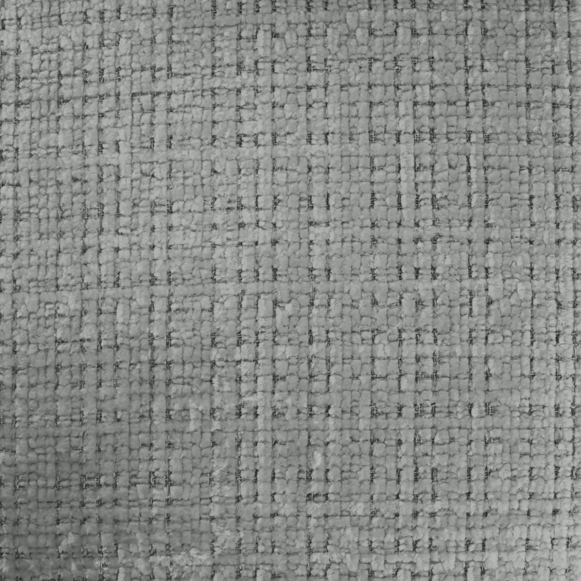 Luther fabric in color Silver showcasing fabric solid woven chenille upholstery fabric.