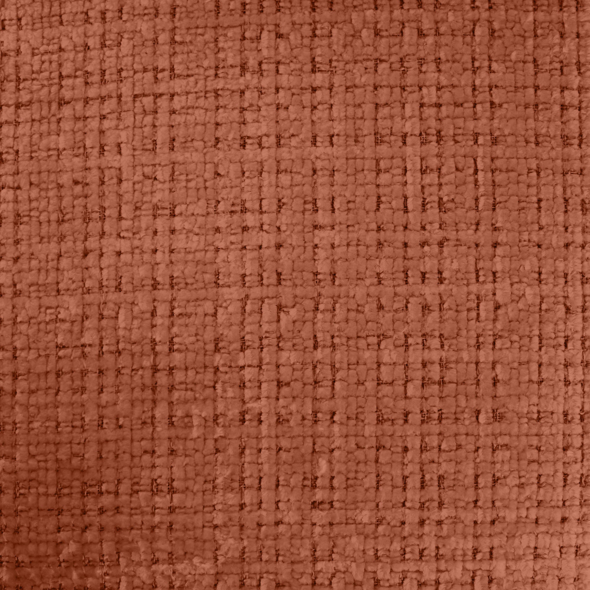 Luther fabric in color Terracotta showcasing fabric solid woven chenille upholstery fabric.