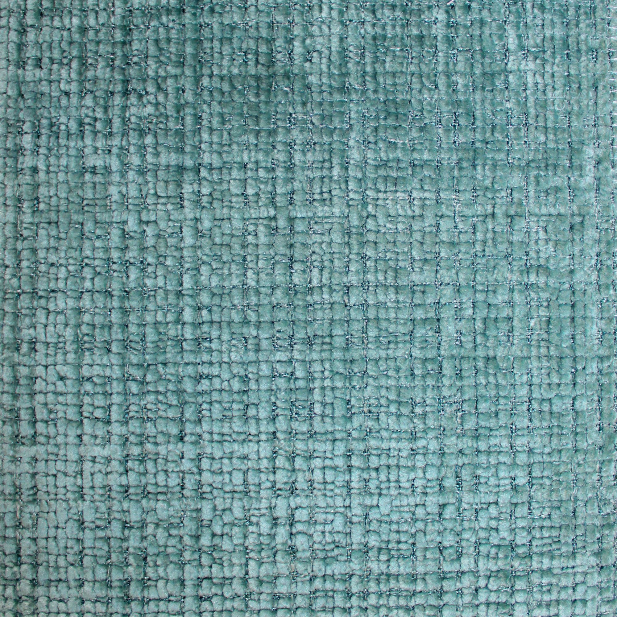 Luther fabric in color Aqua showcasing fabric solid woven chenille upholstery fabric.
