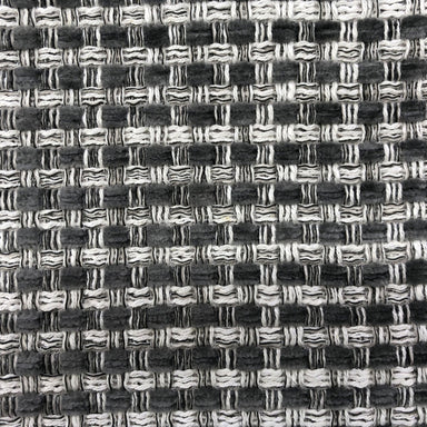 Lydia fabric in color Gray showcasing fabric two tone woven look linen blend upholstery fabric.