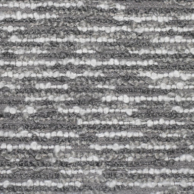 Manson fabric in color Silver showcasing fabric textured boucle linen look upholstery fabric.