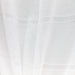 Odessa fabric in color White showcasing fabric striped metallic sheer drapery & curtain fabric.