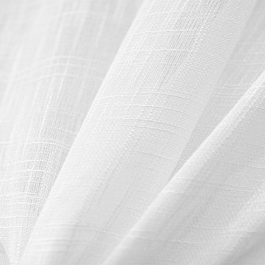 Origin fabric in color White showcasing fabric solid textured sheer drapery & curtain fabric.