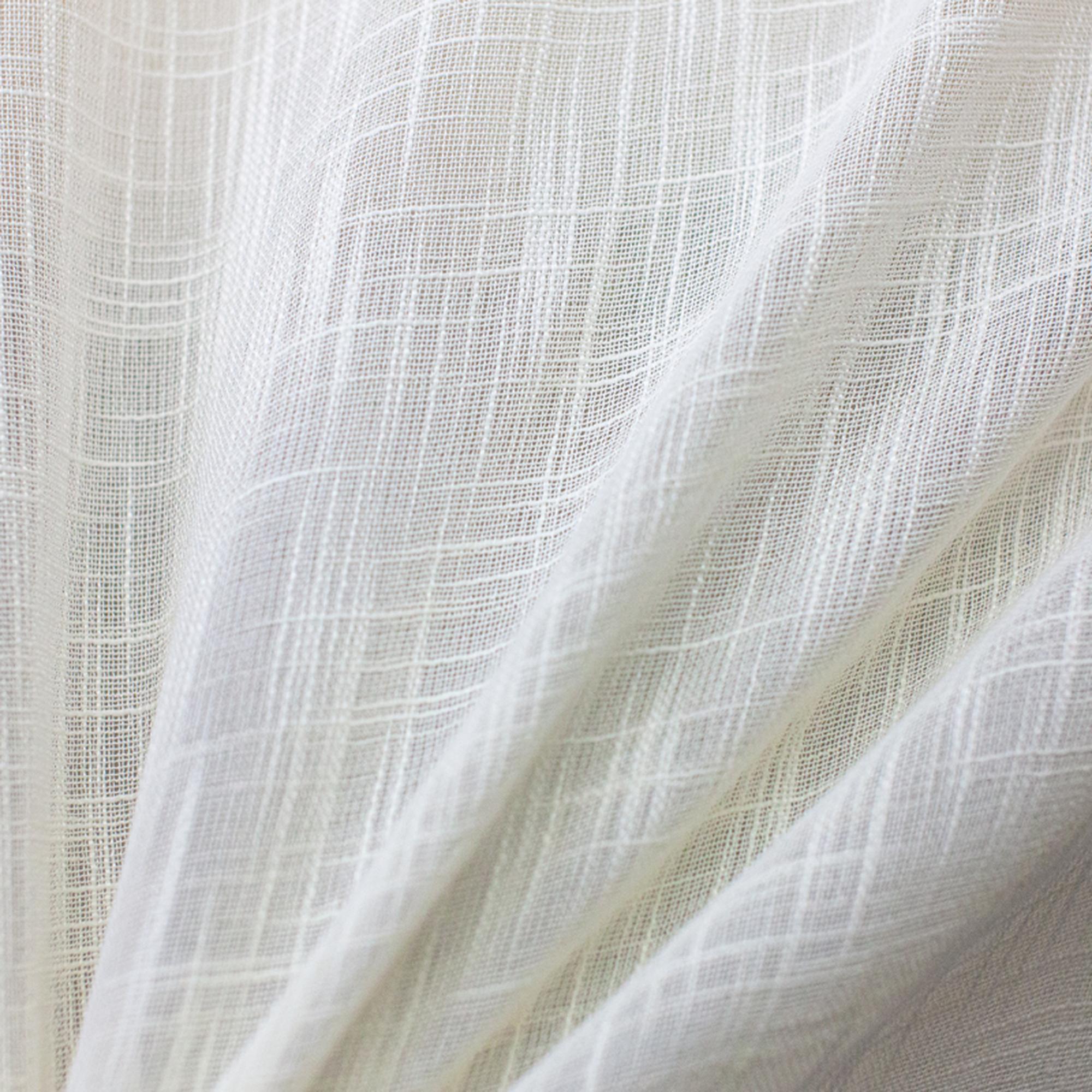 Origin fabric in color Cream showcasing fabric solid textured sheer drapery & curtain fabric.