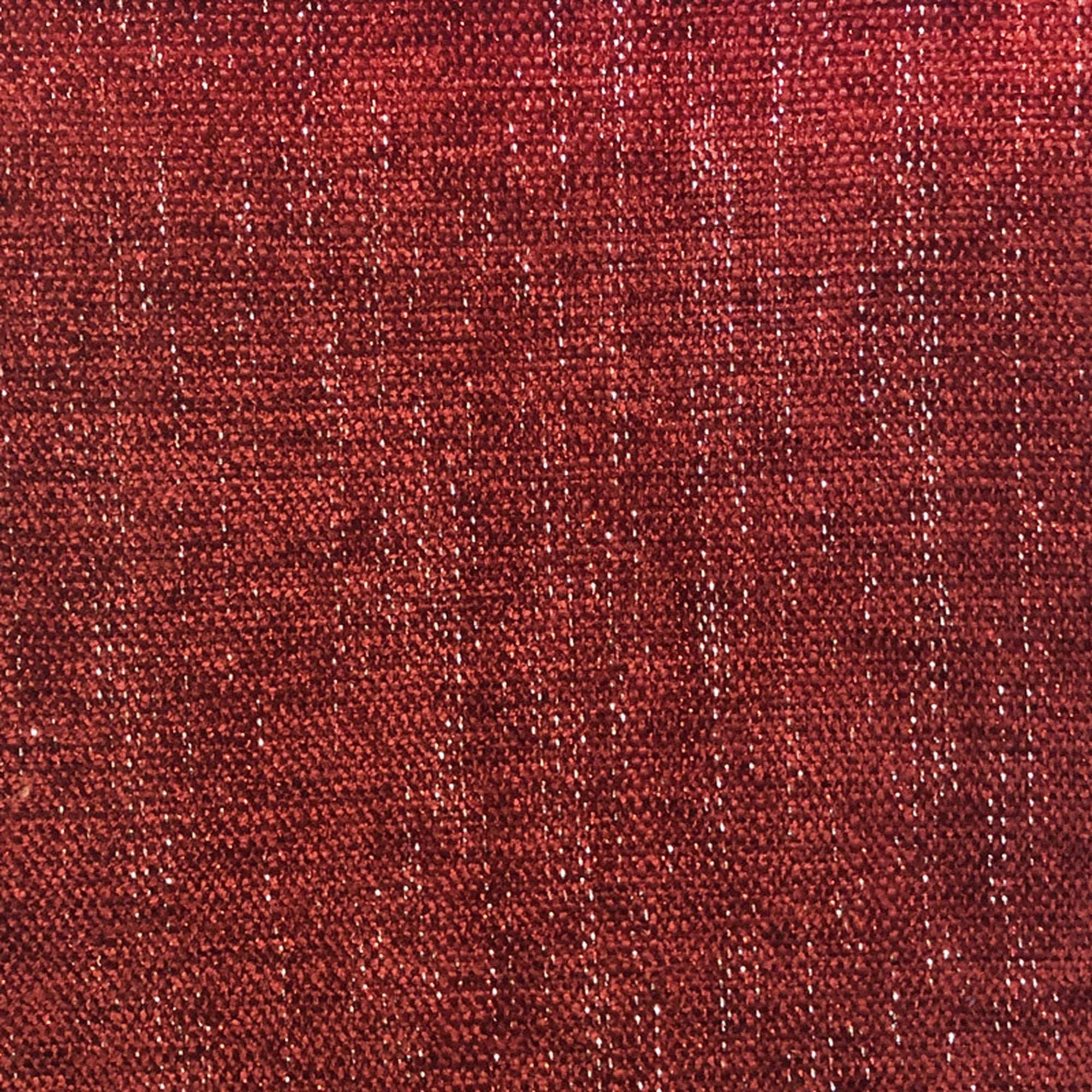 Pandora fabric in color Cranberry showcasing fabric textured metallic linen look upholstery fabric & drapery & curtain fabric.