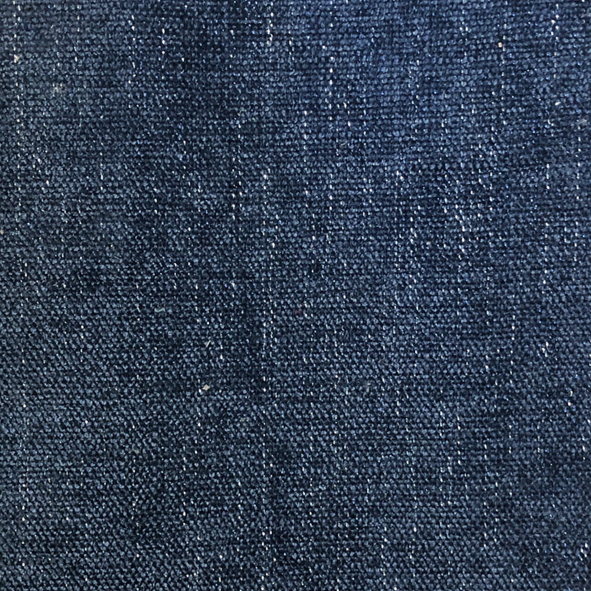 Pandora fabric in color Blue showcasing fabric textured metallic linen look upholstery fabric & drapery & curtain fabric.