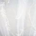 Park fabric in color White showcasing fabric floral embroidered metallic sheer drapery & curtain fabric.