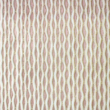 Peyton fabric in color Blush showcasing fabric wavy striped textured jacquard upholstery fabric & drapery & curtain fabric.
