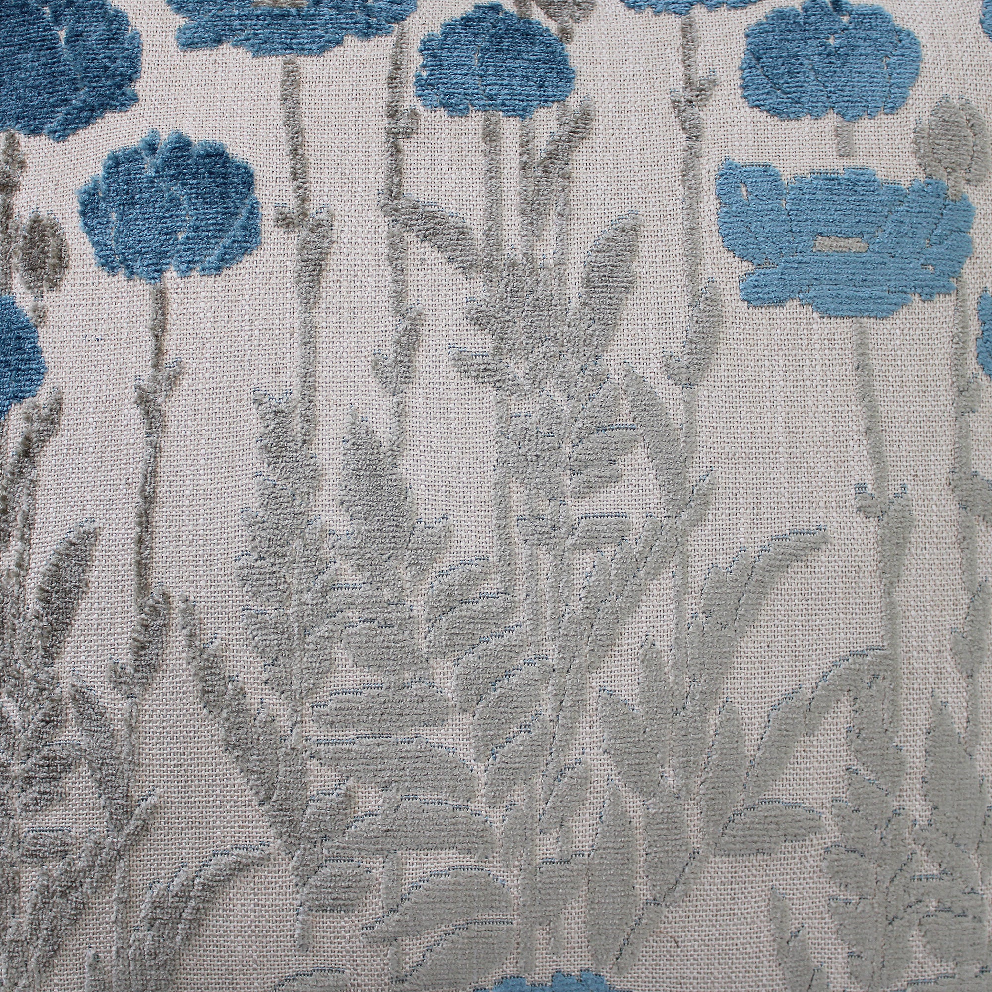 Camelia Decorative Throw Pillows | Floral Cut Velvet | Size 23X23 | LIMITED QUANTITY LEFT