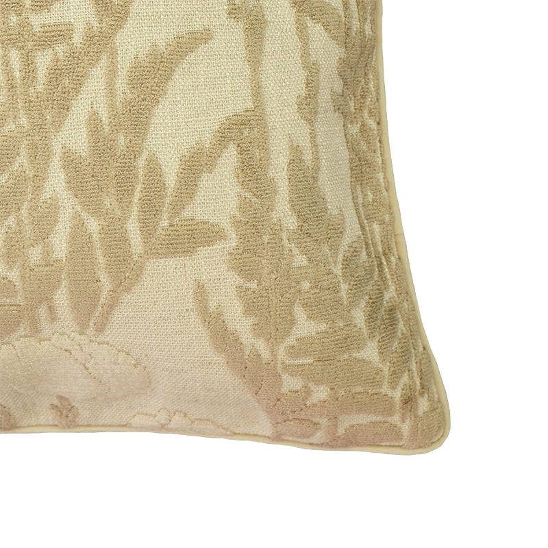 Camelia Decorative Throw Pillows | Floral Cut Velvet | Size 23X23 | LIMITED QUANTITY LEFT