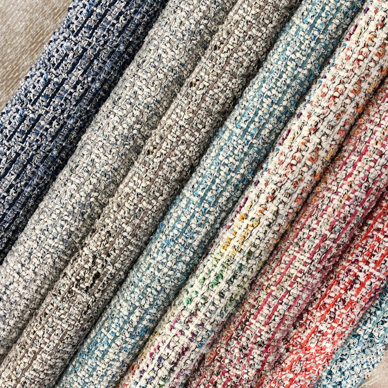 Cody Fabric | Multi-Colored Linen Look Fabric | Drapery & Curtain Fabric and Upholstery Fabric