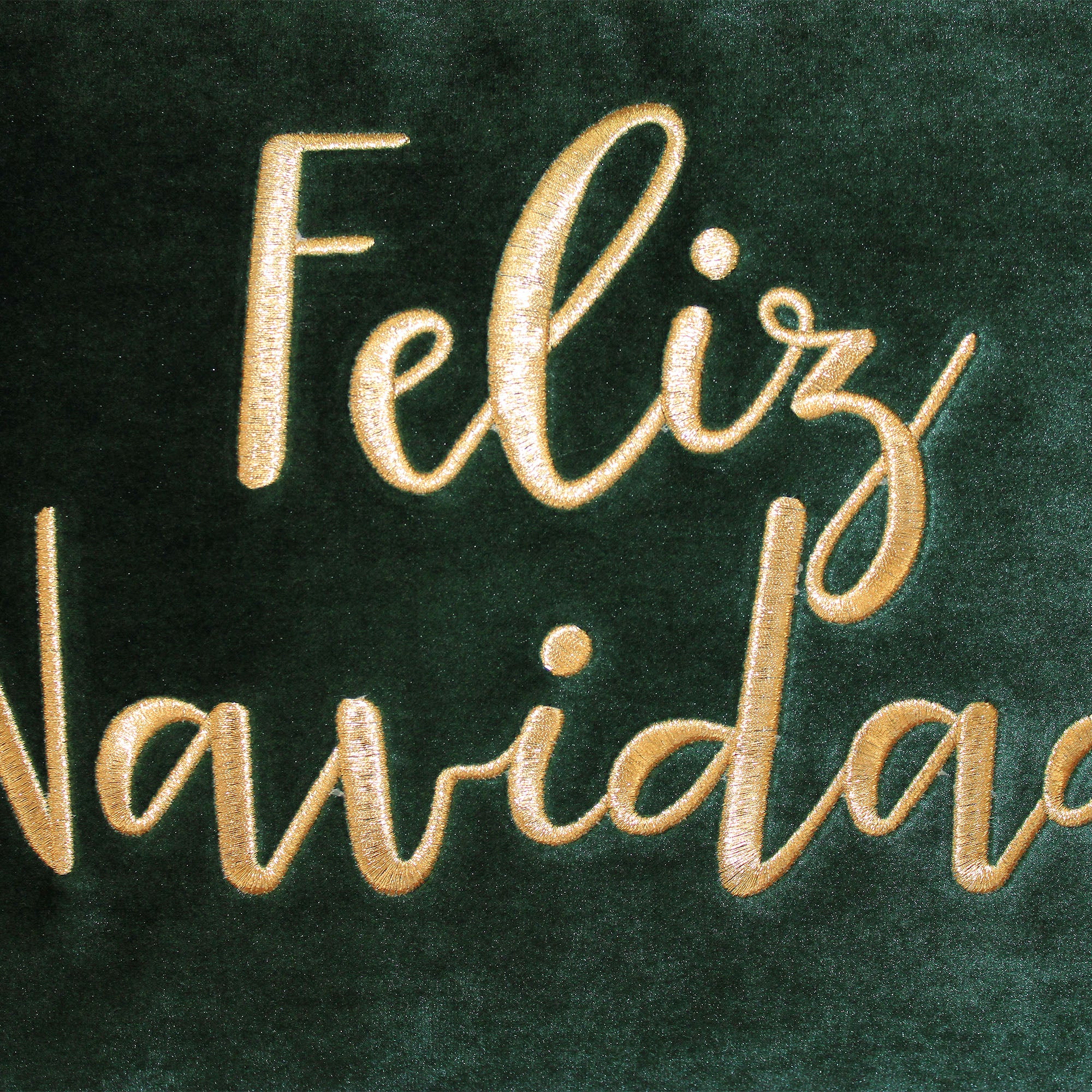 "Feliz Navidad" Embroidery Decorative Throw Pillows | Size 14X20 | LIMITED QUANTITY LEFT