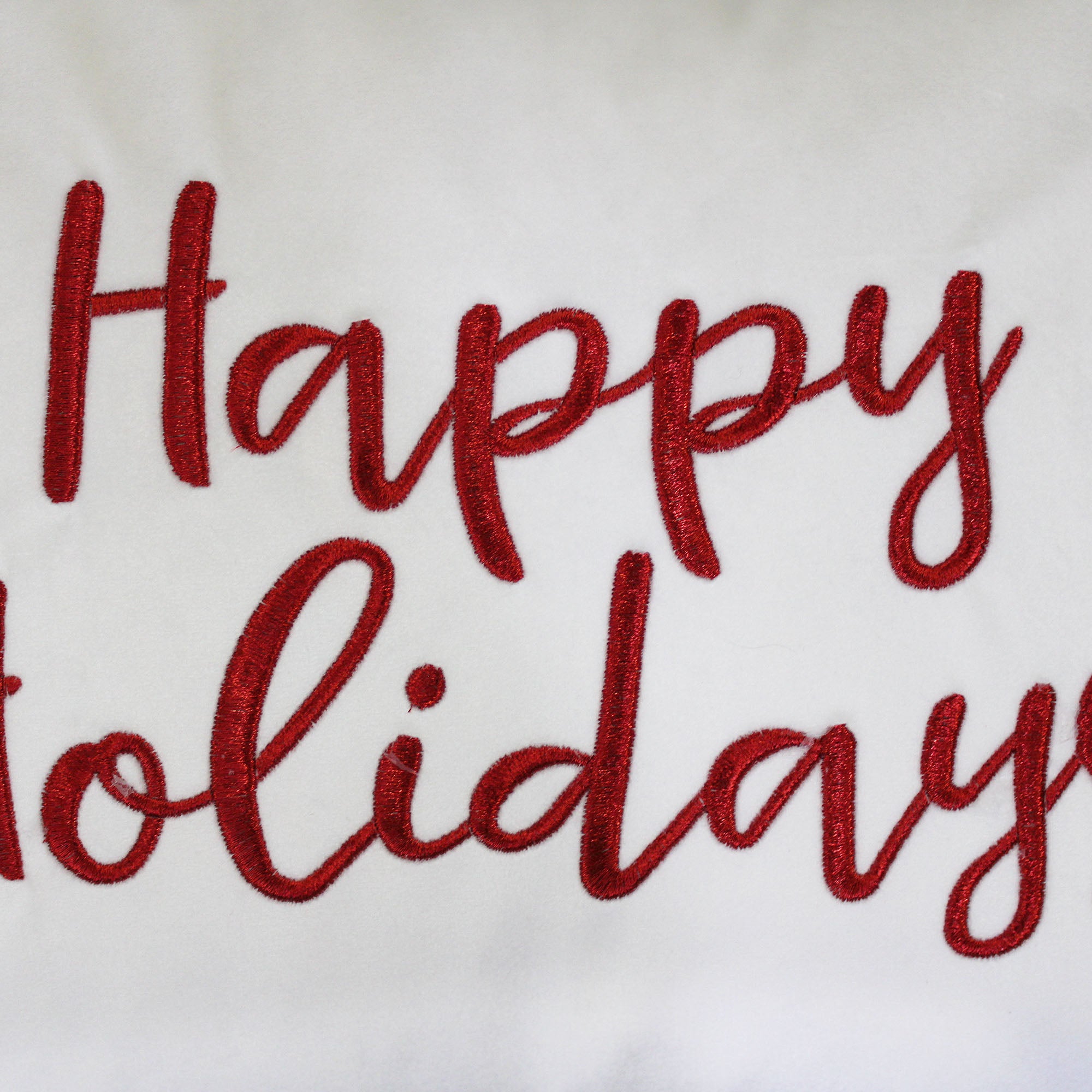 "Happy Holidays" Embroidery Decorative Throw Pillows | Size 14X20 | LIMITED QUANTITY LEFT