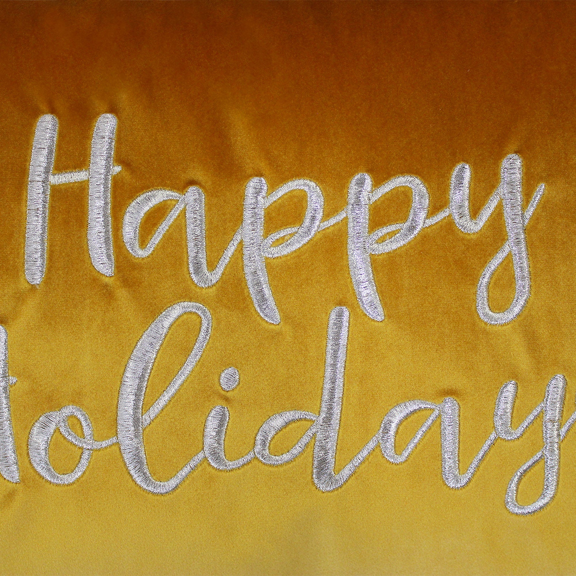 "Happy Holidays" Embroidery Decorative Throw Pillows | Size 14X20 | LIMITED QUANTITY LEFT
