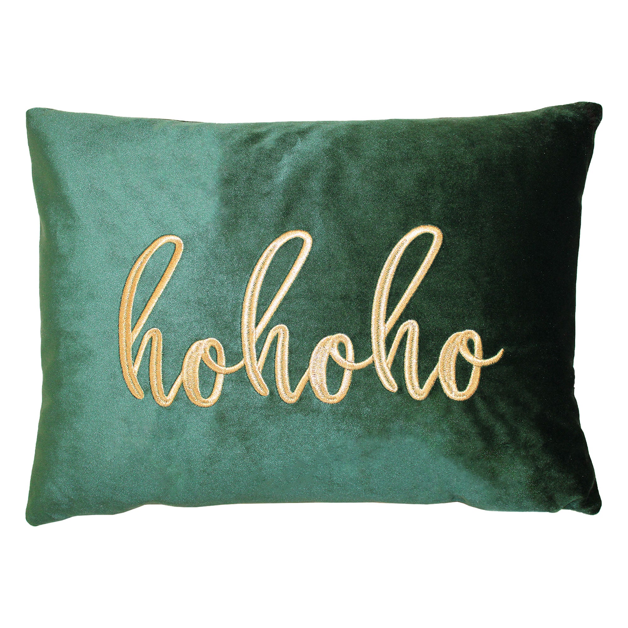 "Hohoho" Embroidery Decorative Throw Pillows | Size 14X20 | LIMITED QUANTITY LEFT