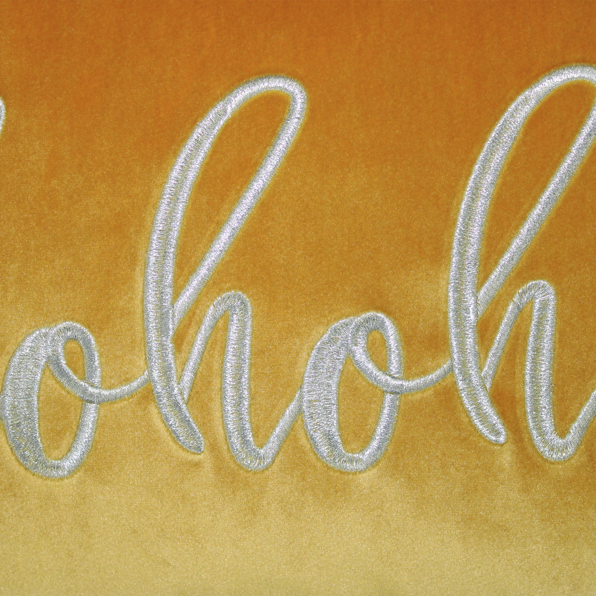 "Hohoho" Embroidery Decorative Throw Pillows | Size 14X20 | LIMITED QUANTITY LEFT