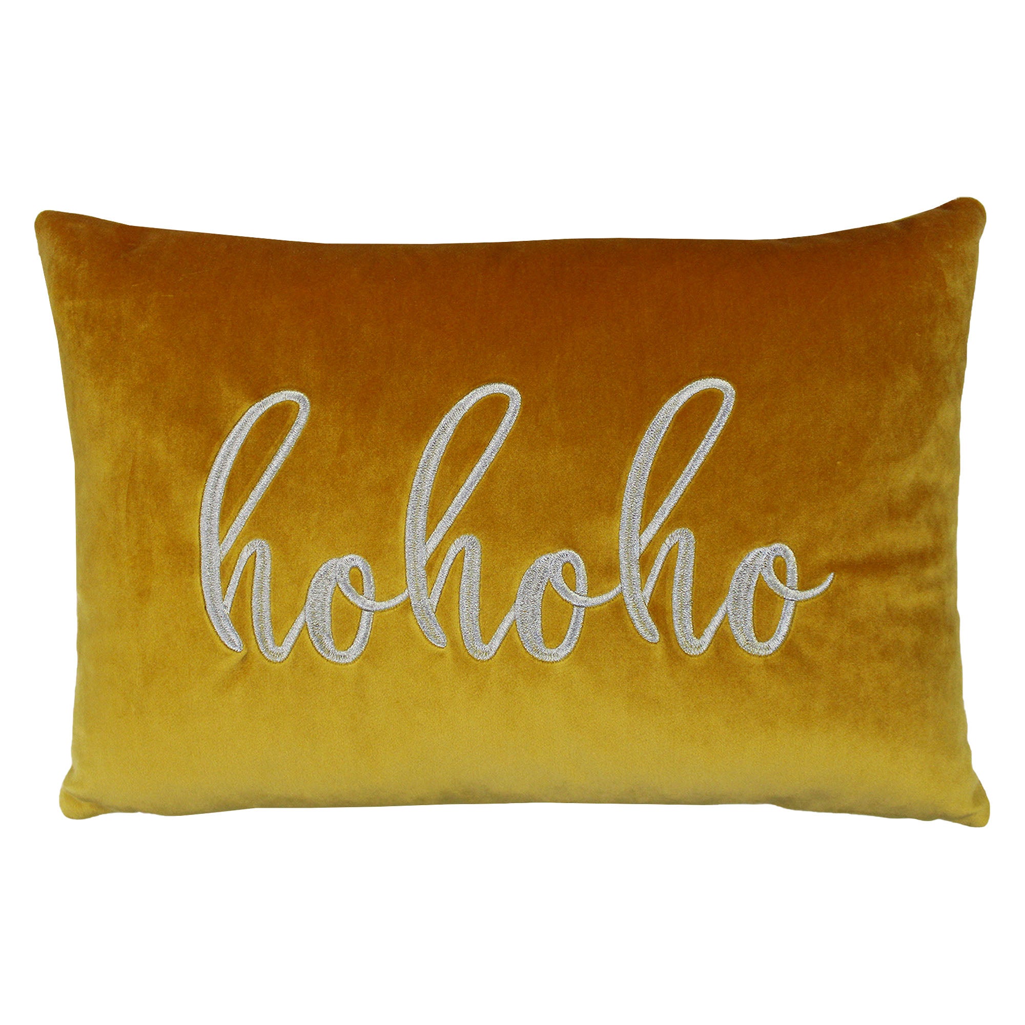 "Hohoho" Embroidery Decorative Throw Pillows | Size 14X20 | LIMITED QUANTITY LEFT