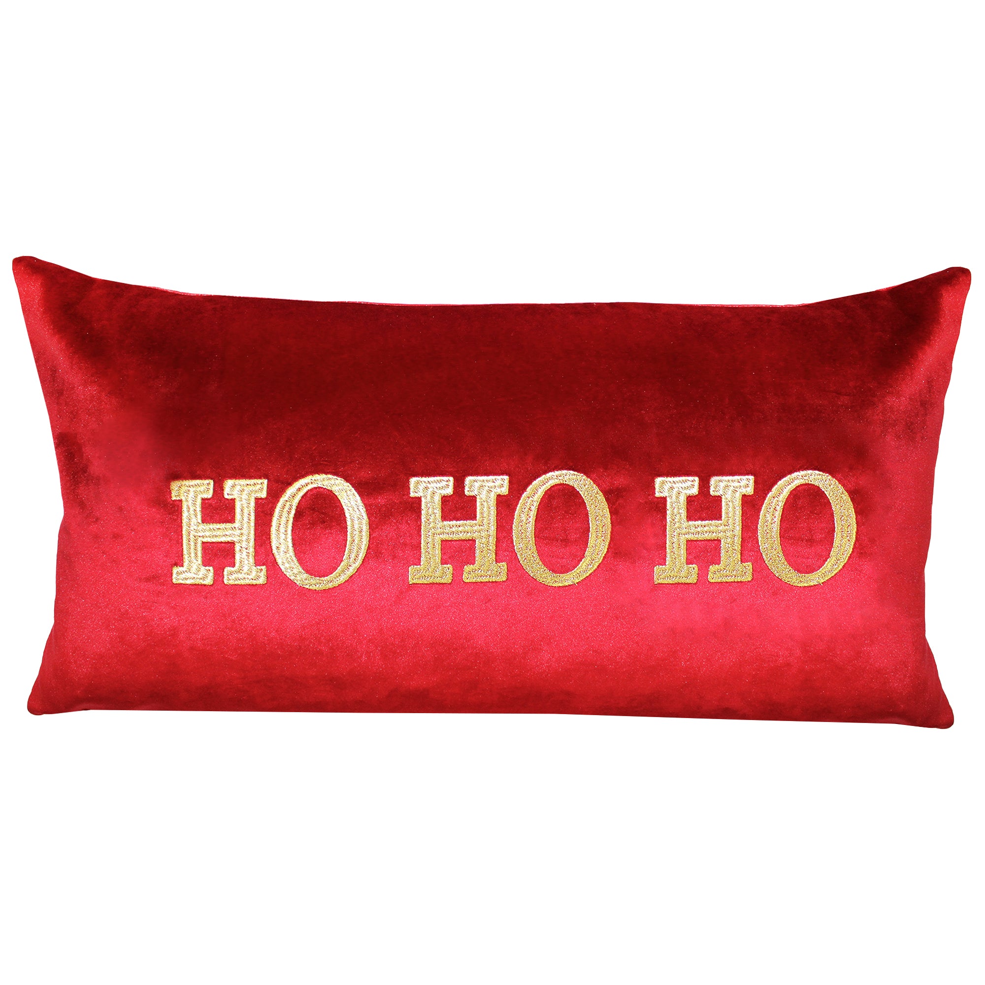 "Hohoho" Embroidery Decorative Throw Pillows | Size 14X26 | LIMITED QUANTITY LEFT