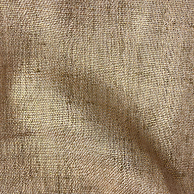 Pixie fabric in color Champagne showcasing fabric solid metallic linen blend upholstery fabric & drapery & curtain fabric.