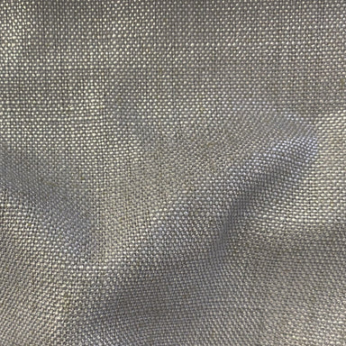Pixie fabric in color Gray showcasing fabric solid metallic linen blend upholstery fabric & drapery & curtain fabric.