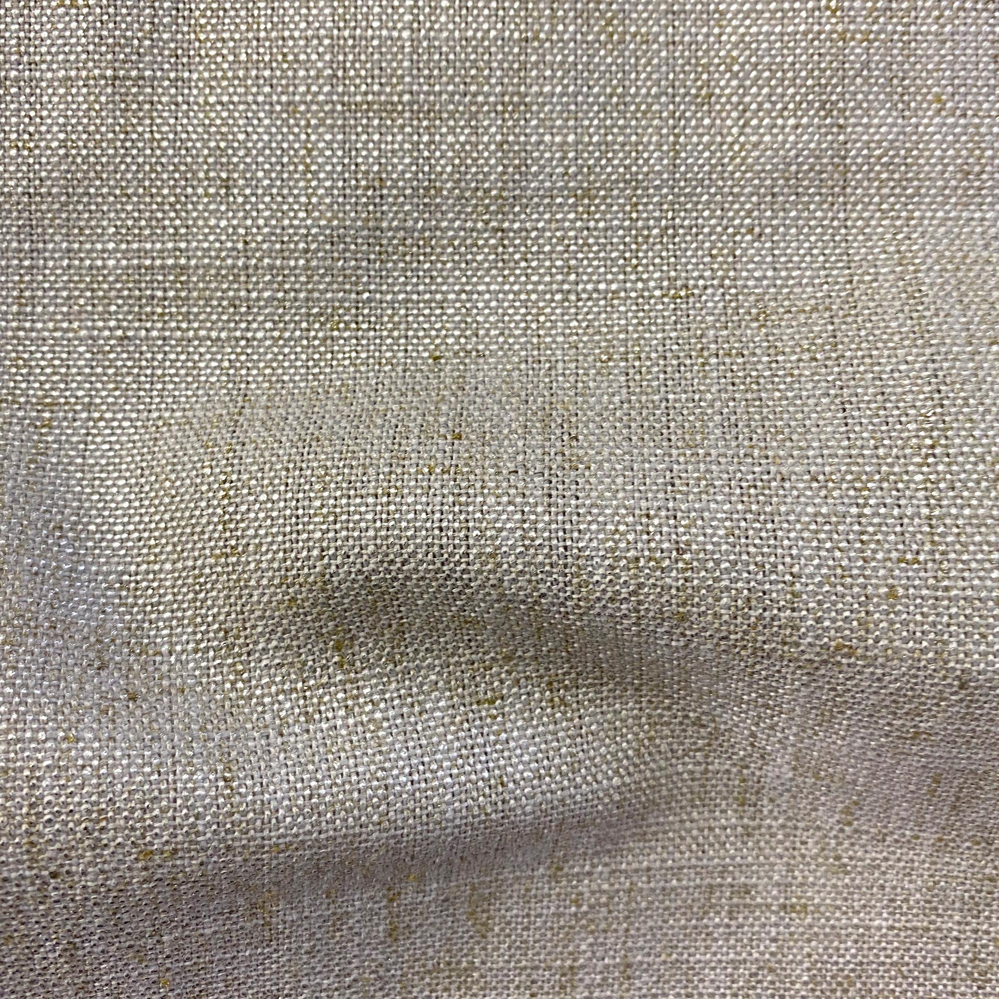 Pixie fabric in color Pewter showcasing fabric solid metallic linen blend upholstery fabric & drapery & curtain fabric.