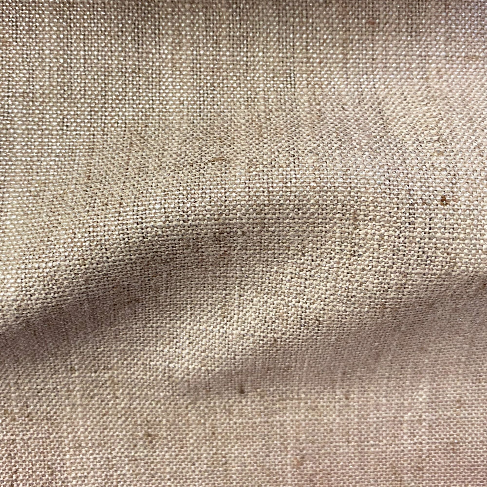 Pixie fabric in color Mocha showcasing fabric solid metallic linen blend upholstery fabric & drapery & curtain fabric.