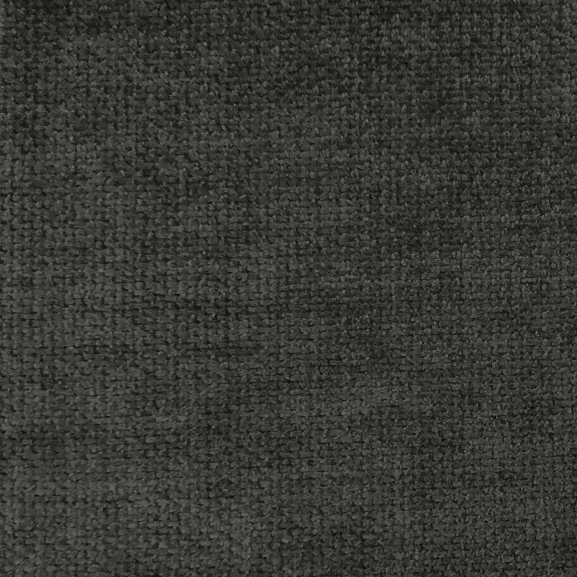 Presley fabric in color Charcoal showcasing fabric solid chenille upholstery fabric & drapery & curtain fabric.