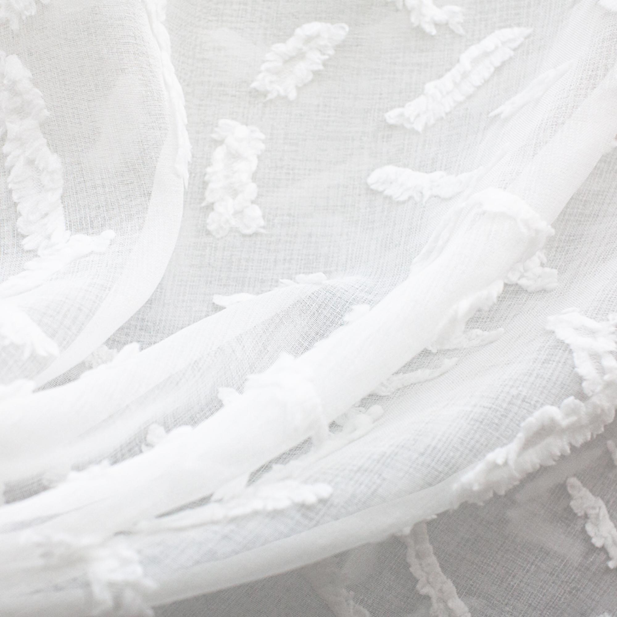 Quinn Fabric | Geometric Textured Sheer Fabric | Drapery & Curtain Fabric