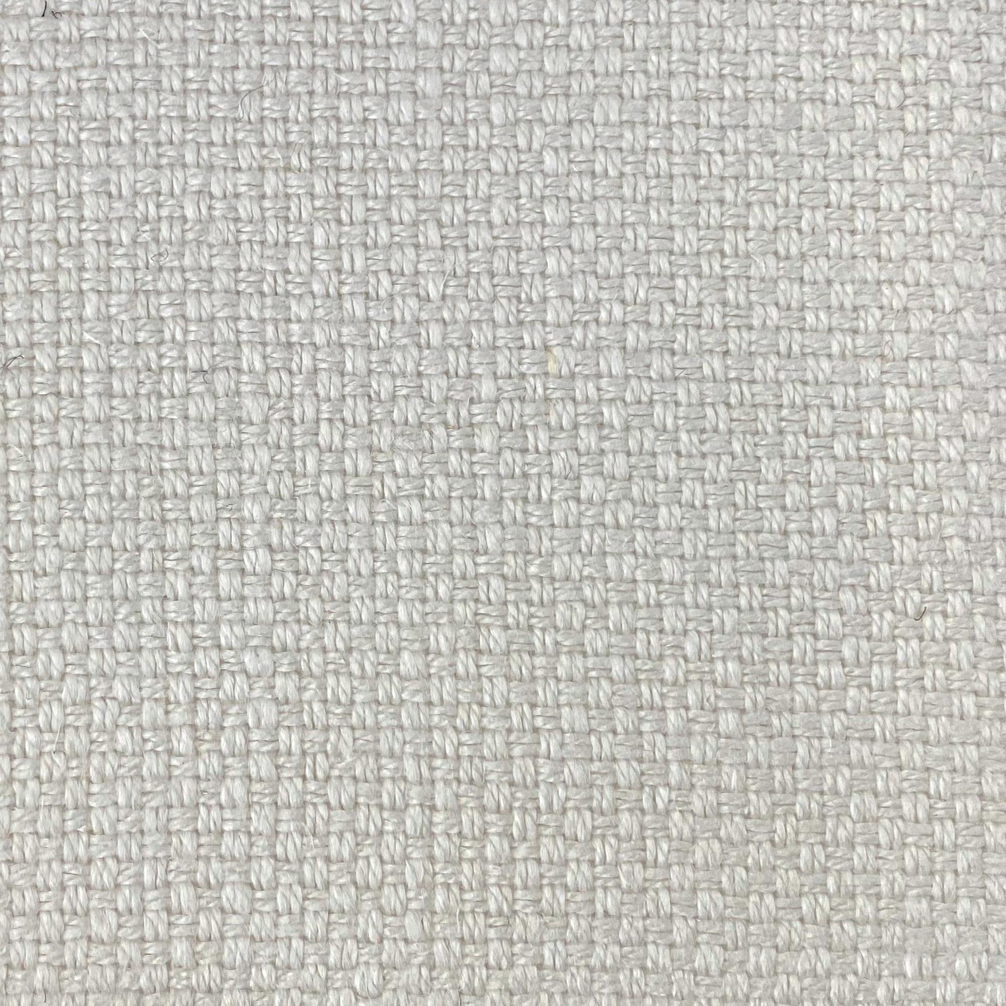 Rania fabric in color Ivory showcasing fabric solid woven linen blend upholstery fabric.