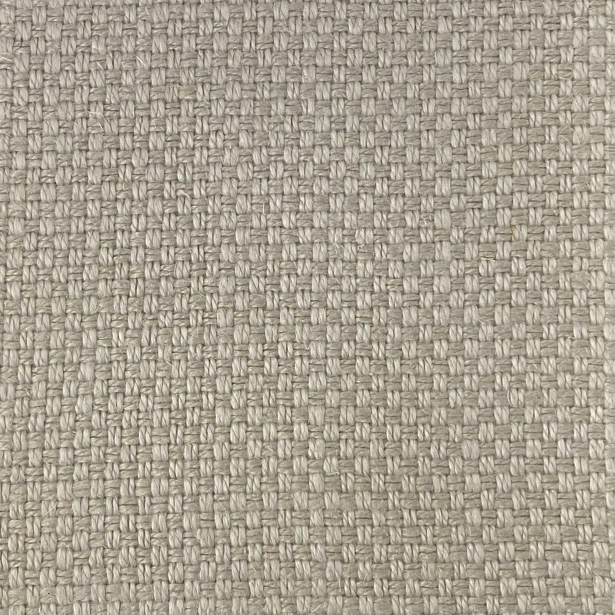 Rania fabric in color Natural showcasing fabric solid woven linen blend upholstery fabric.