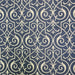 Royce fabric in color Blue/Silver showcasing fabric damask metallic drapery & curtain fabric.