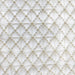 Sanders fabric in color Ivory showcasing fabric net like diamond shaped sheer drapery & curtain fabric.