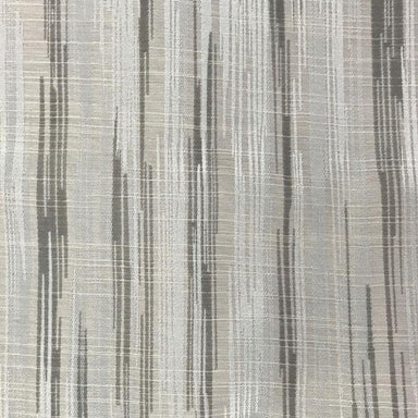 Sloane fabric in color Silver showcasing fabric striped jacquard drapery & curtain fabric.