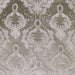 Stasia fabric in color Mocha showcasing fabric traditional two-toned damask drapery & curtain fabric.
