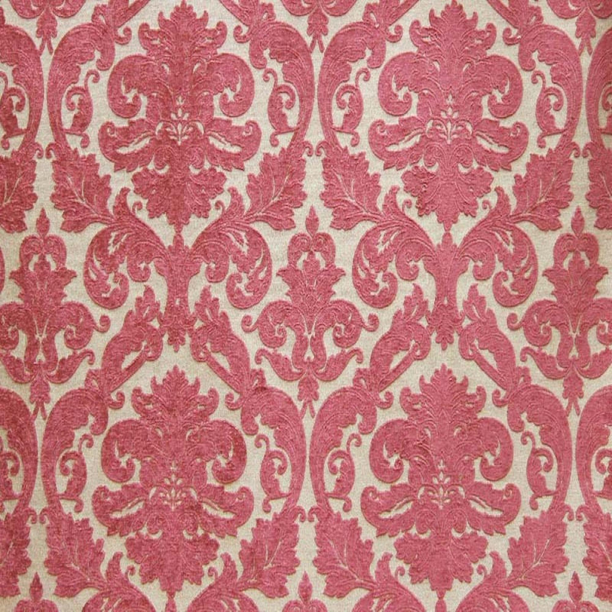 Tilda fabric in color Brick showcasing fabric two tone damask chenille upholstery fabric & drapery & curtain fabric.