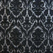 Tilda fabric in color Black showcasing fabric two tone damask chenille upholstery fabric & drapery & curtain fabric.