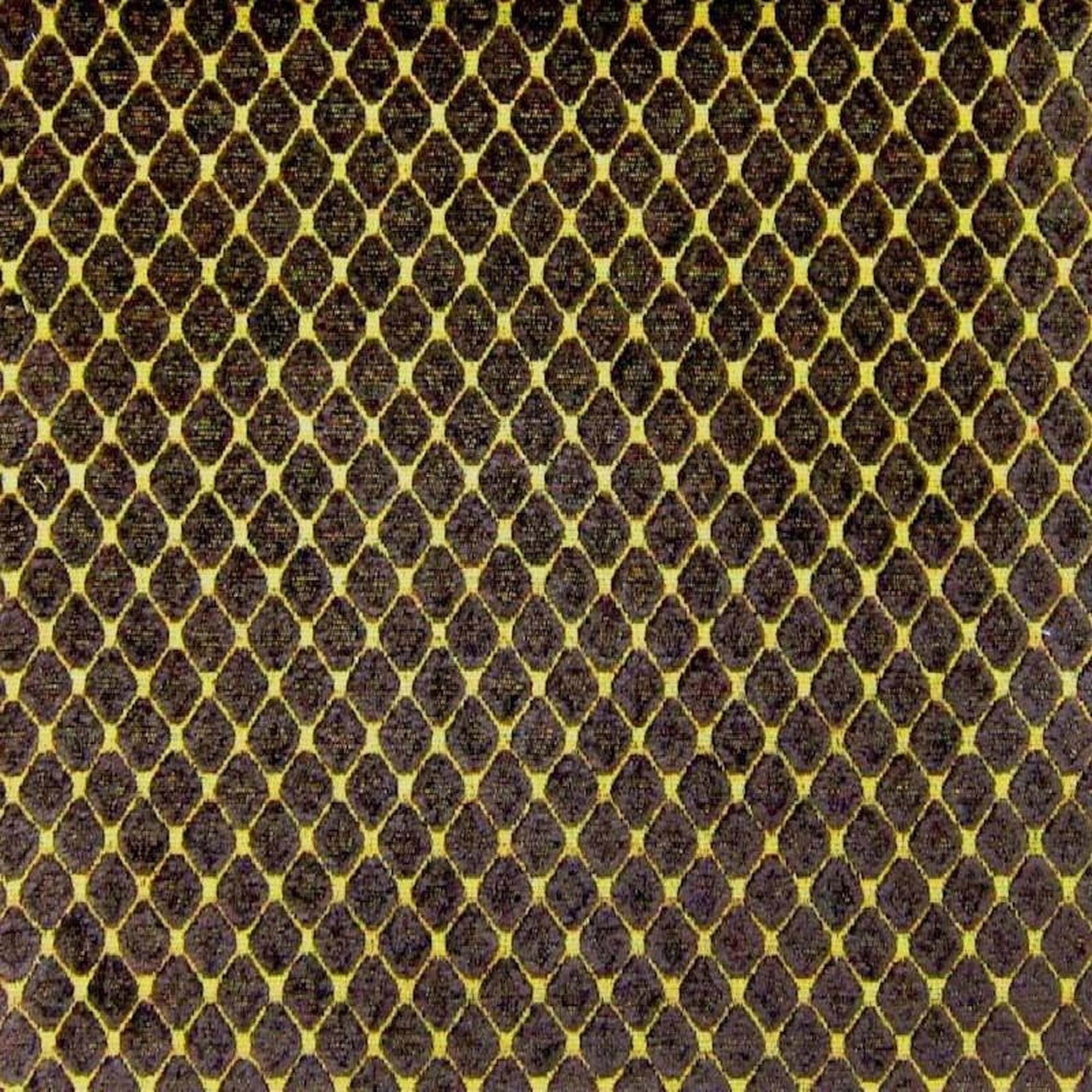 Tiles fabric in color Espresso showcasing fabric diamond shaped chenille upholstery fabric & drapery & curtain fabric.