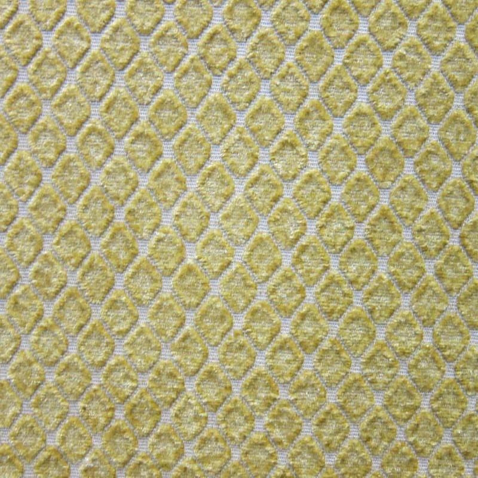 Tiles fabric in color Barley showcasing fabric diamond shaped chenille upholstery fabric & drapery & curtain fabric.