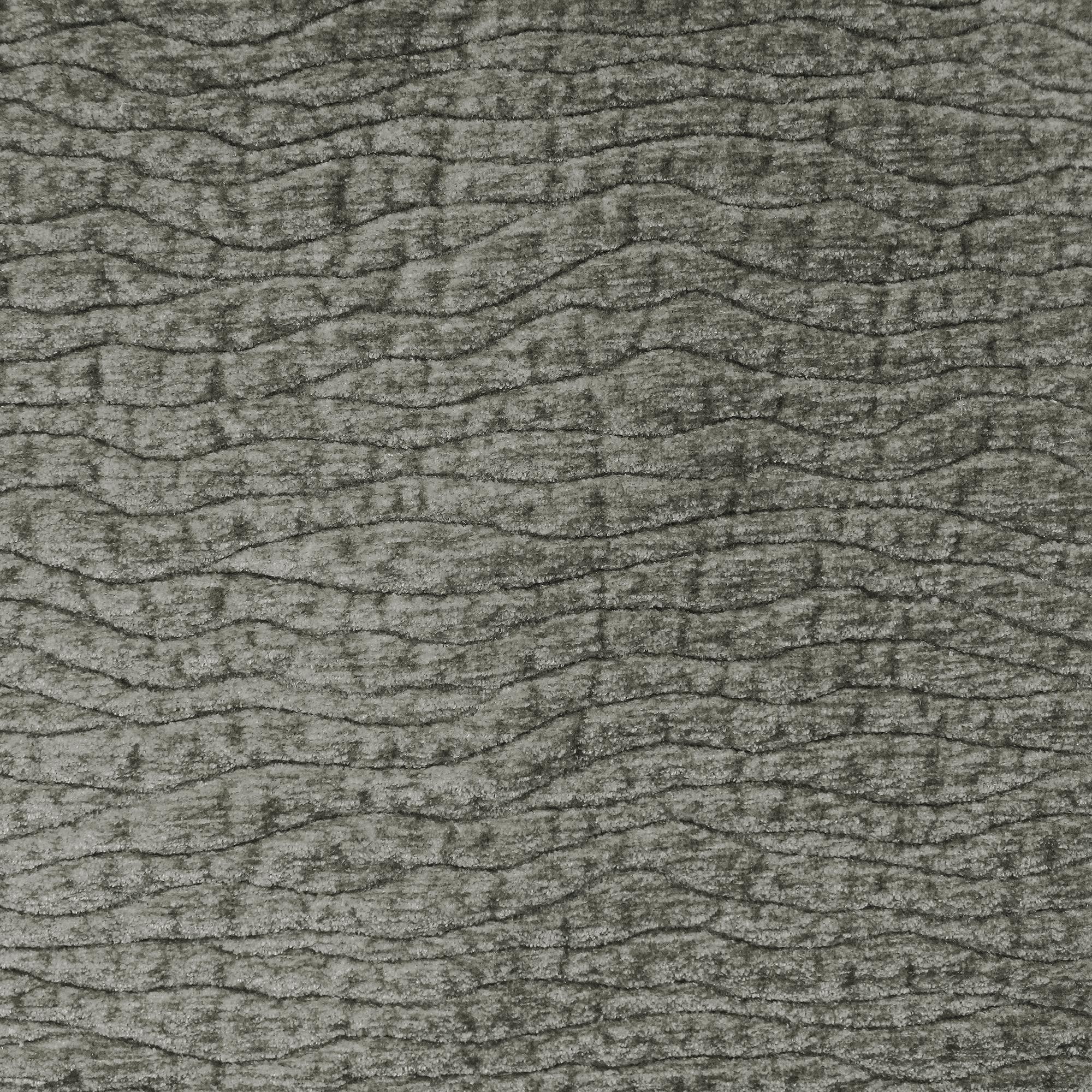 Tyson fabric in color Gray showcasing fabric embossed animal skin chenille upholstery fabric.