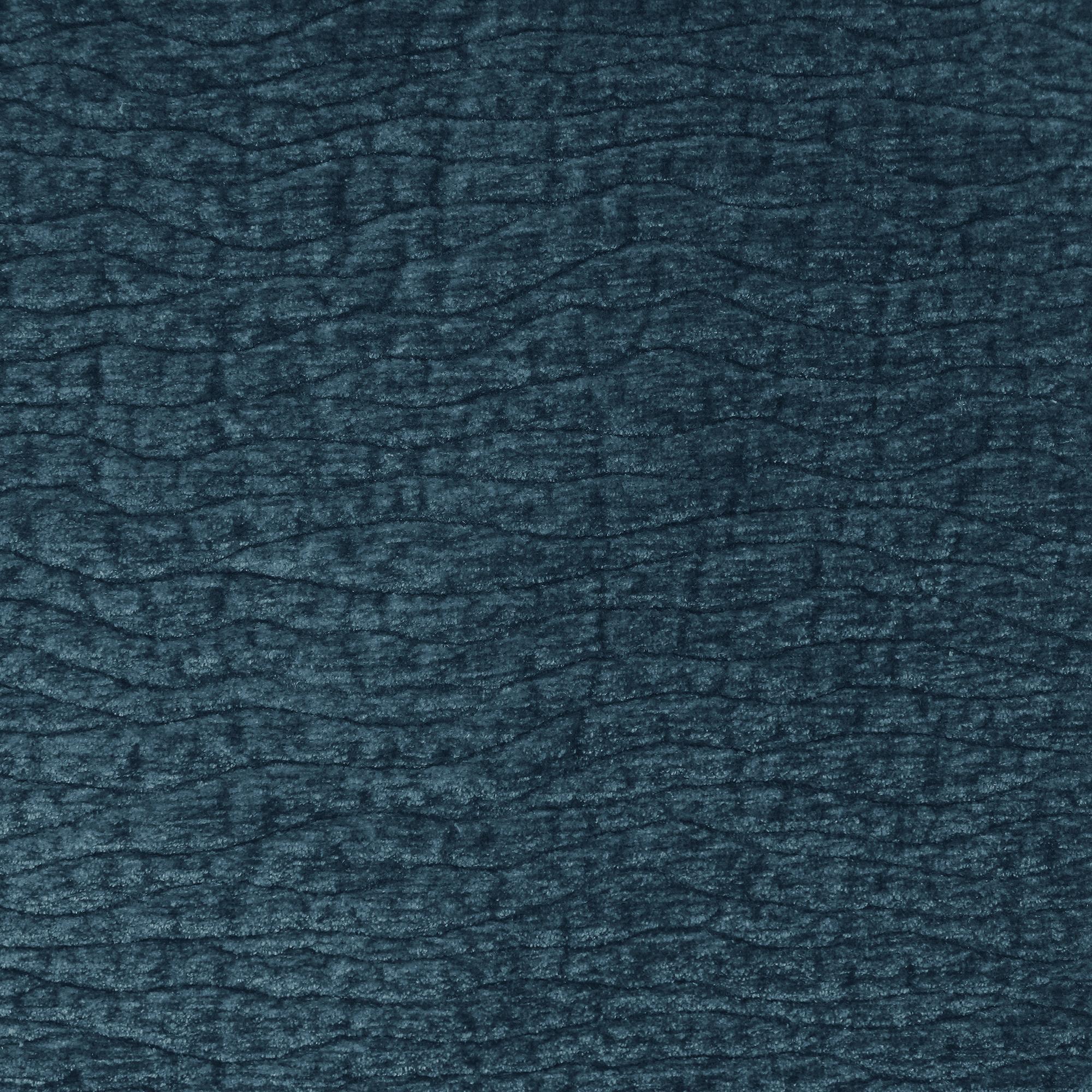 Tyson fabric in color Navy showcasing fabric embossed animal skin chenille upholstery fabric.