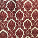 Valentino fabric in color Crimson showcasing fabric traditional damask cut velvet upholstery fabric & drapery & curtain fabric.