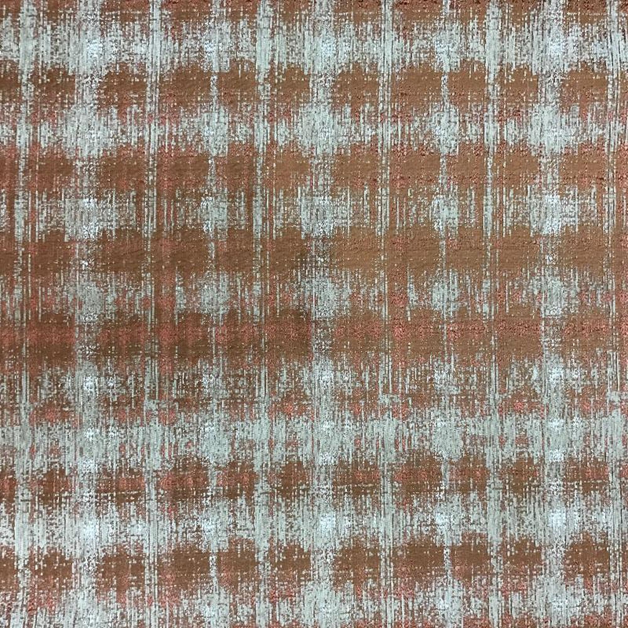 Vera fabric in color Terracotta showcasing fabric multicolor chenille upholstery fabric & drapery & curtain fabric.