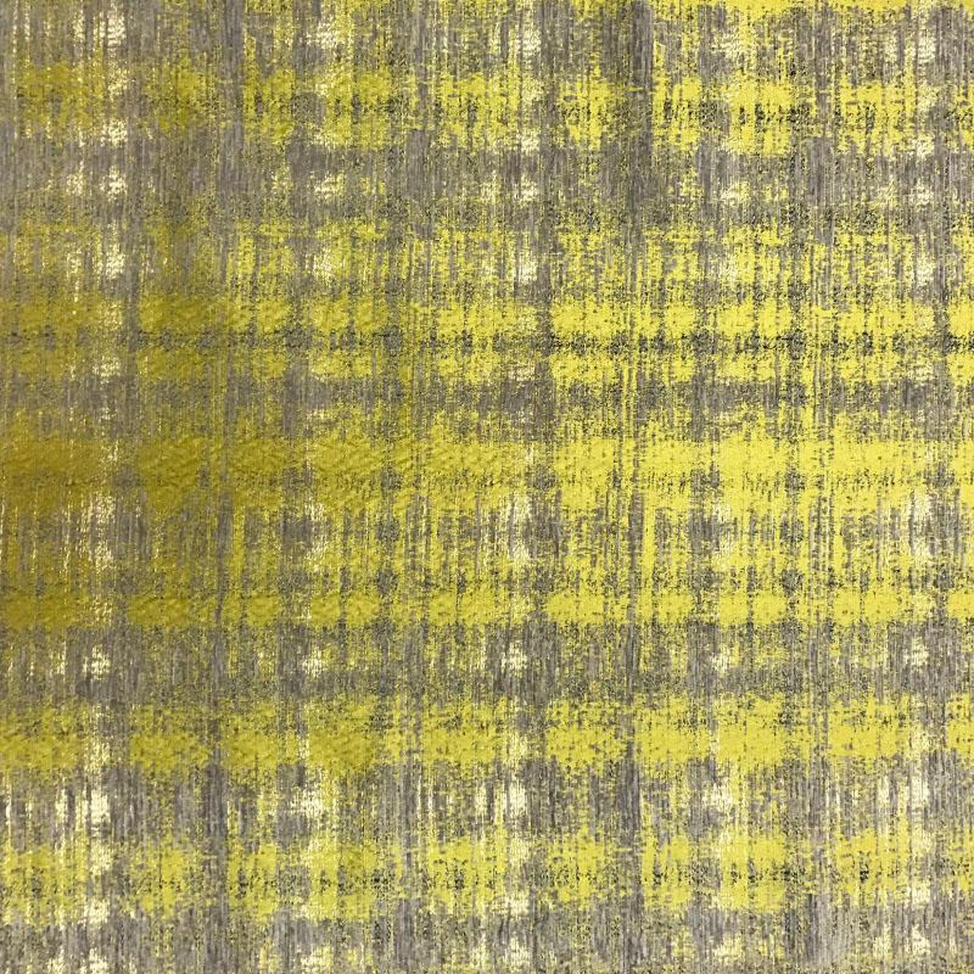 Vera fabric in color Canary showcasing fabric multicolor chenille upholstery fabric & drapery & curtain fabric.