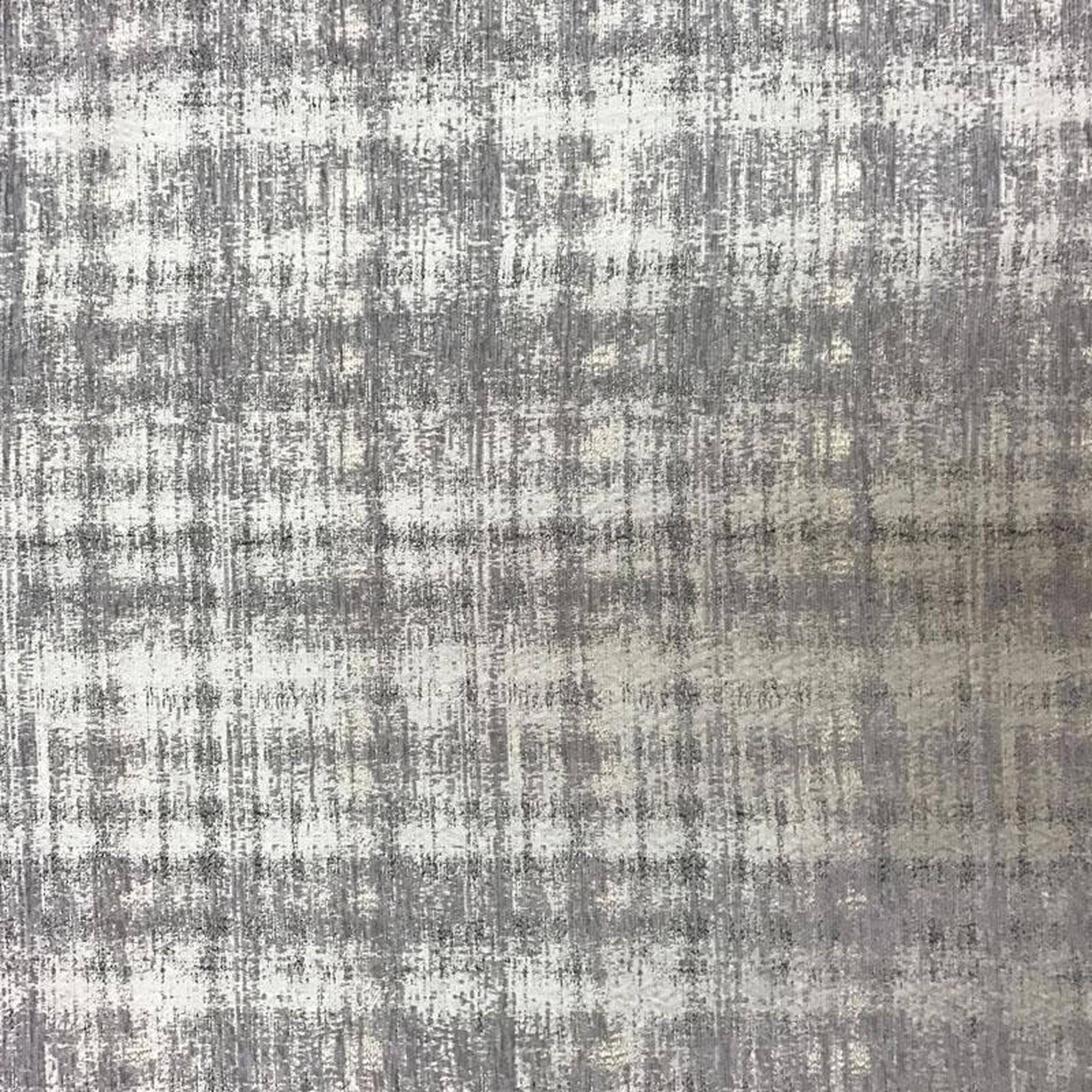 Vera fabric in color Silver showcasing fabric multicolor chenille upholstery fabric & drapery & curtain fabric.
