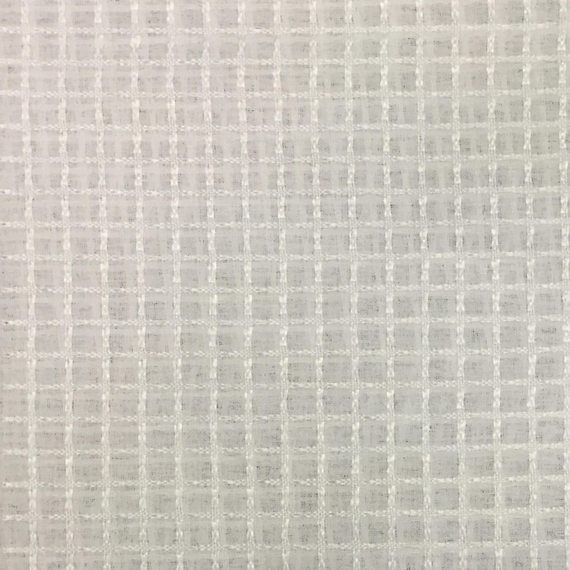 Victoria Fabric | Square Design Sheer Fabric | Drapery & Curtain Fabric