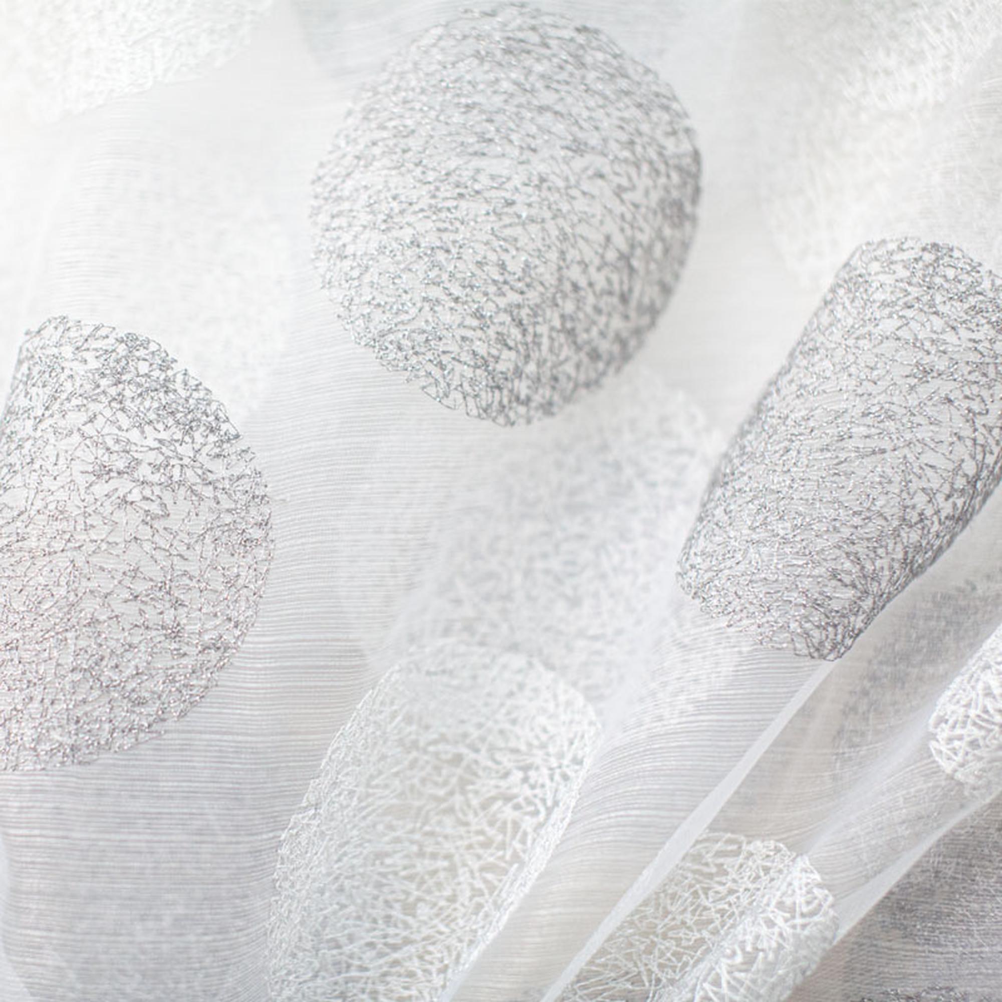 Vivenne Fabric | Circular Metallic Sheer Fabric | Drapery & Curtain Fabric