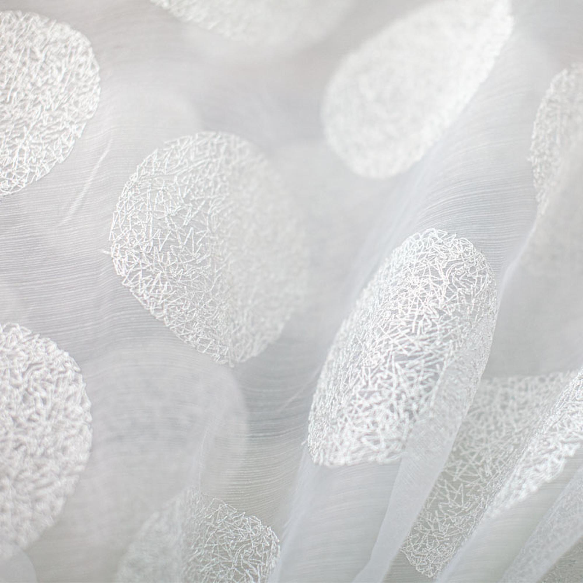 Vivenne Fabric | Circular Metallic Sheer Fabric | Drapery & Curtain Fabric