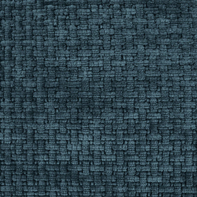 Zade fabric in color Denim showcasing fabric woven textured chenille upholstery fabric.