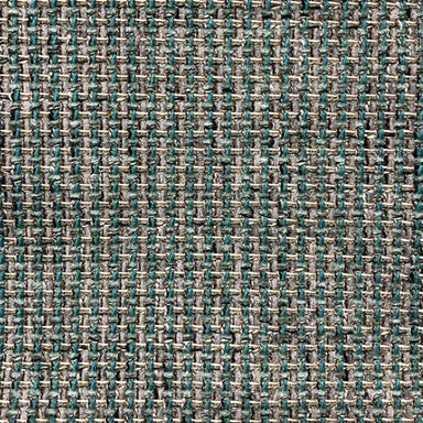 Zella fabric in color Turquoise showcasing fabric basket woven linen look upholstery fabric.