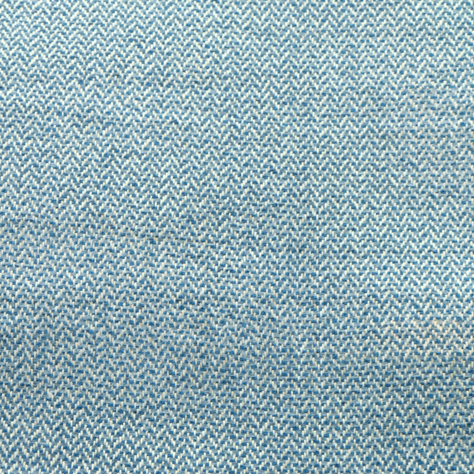 Zena fabric in color Denim showcasing fabric zigzag chevron chenille upholstery fabric.